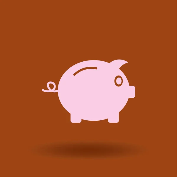 Piggy Bank Ícone Vetorial Totalmente Escalável Estilo Esboço — Vetor de Stock