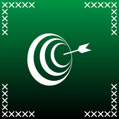 Ok web simge vektör hedefle