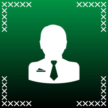 Adam baş vektör simgesi