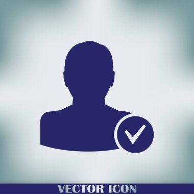 arkadaş simgesi ekle. Vektör Eps 10