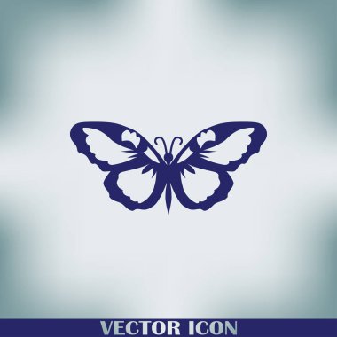 Kelebek logo grafik tasarım konsepti.