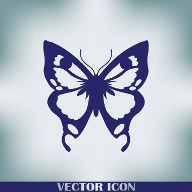 Kelebek logo grafik tasarım konsepti.
