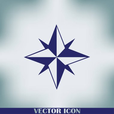 Beyaz arka planda arka Rüzgar gülü. eps10