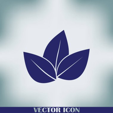 Yaprak ikonu vektör illüstrasyonu