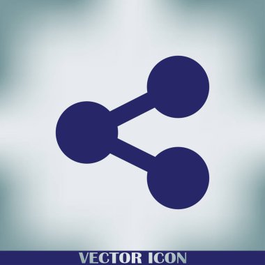 Molekül simgesi. vektör illüstrasyonu