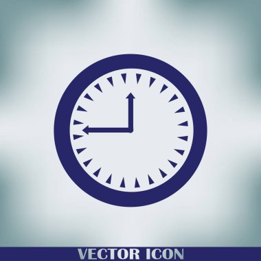 Saat vektör web simgesi