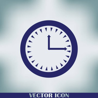 Saat vektör web simgesi