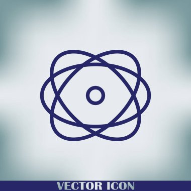 Molekül simgesi. vektör illüstrasyonu