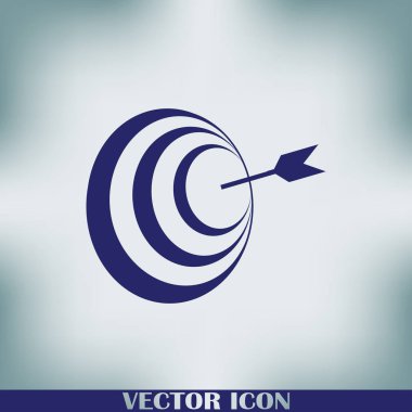 Ok web simge vektör hedefle