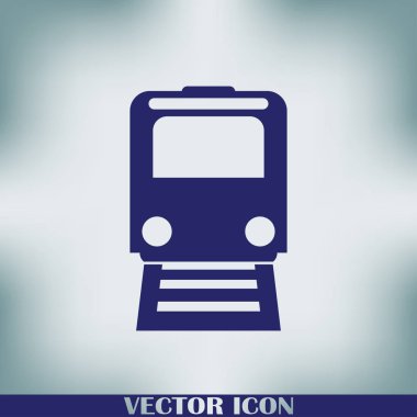 Tren simge vektör, Modern ulaşım işareti, Web sitesi, sosyal medya, kullanıcı arabirimi, mobil uygulaması, Eps10