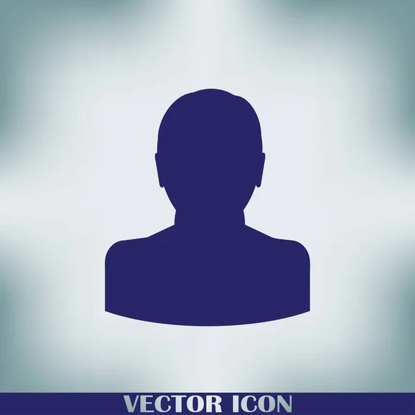 Ícone Web Vetor Homem — Vetor de Stock