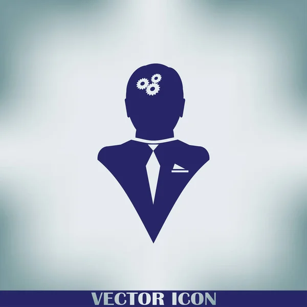 Gear Head Icon — Stock Vector