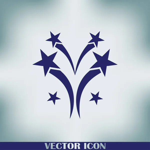Значок Фейерверка Контур Векторного Знака Иллюстрация Логотипа — стоковый вектор