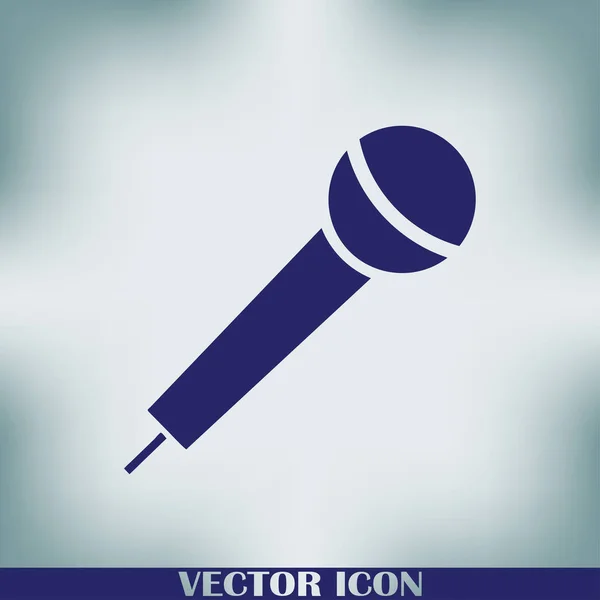 Microphone Vector Web Icon — Stock Vector