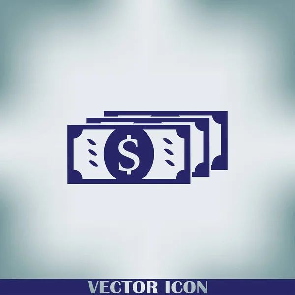 Dollar Zeichen Flaches Symbol — Stockvektor