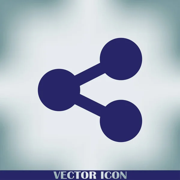 Molekül Symbol Vektorillustration — Stockvektor