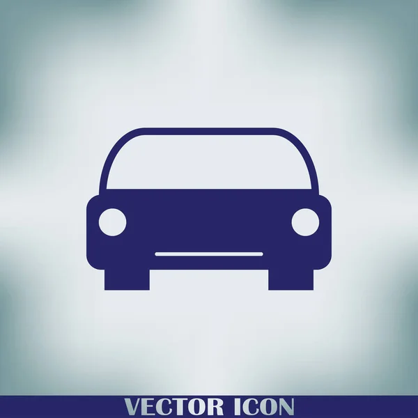 Vector Coche Plano Icono — Vector de stock