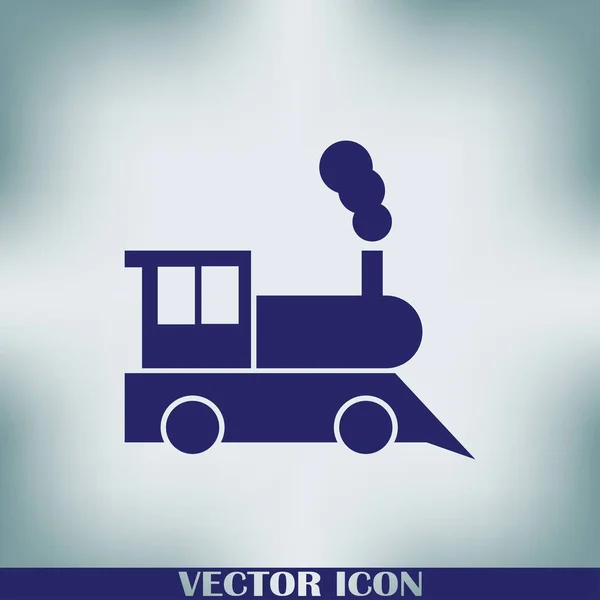 Ícone Trem Pictograma Locomotiva Motor Vapor Clássico Antigo — Vetor de Stock