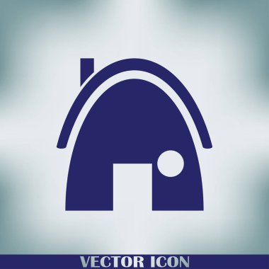 Ev düz simge vektör