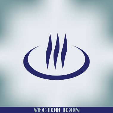 Buhar vektör simge tasarlamak duman