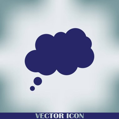 Konuşma balonları çifti. Sosyal simgeler. Düz stil tasarım