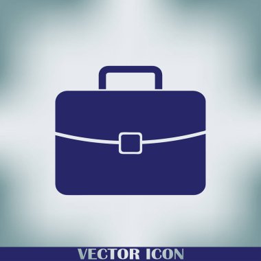 Evrak çantası ikonu, vektör illüstrasyonu. düz tasarım biçimi