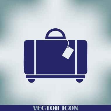 Evrak çantası ikonu, vektör illüstrasyonu. düz tasarım biçimi
