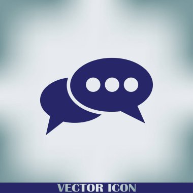 sohbet işareti vektör simgesi
