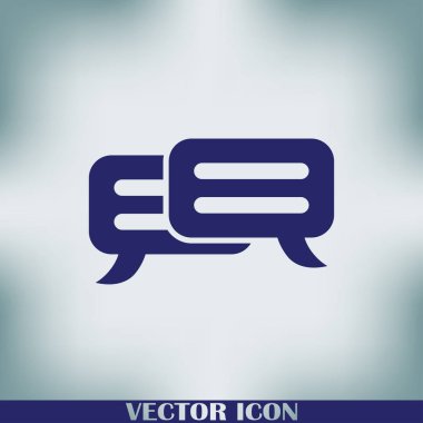 sohbet işareti vektör simgesi