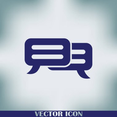 sohbet işareti vektör simgesi