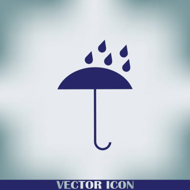 Şemsiye vektör web simgesi