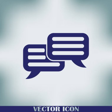 sohbet işareti vektör simgesi