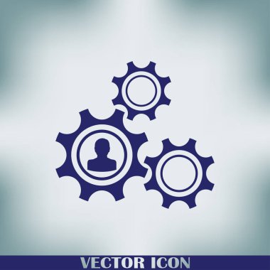 Dişli simgesini. Vektör, Eps 10