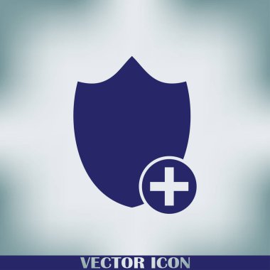 Kalkan vektör web simgesi