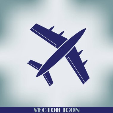 Uçak vektör web simgesi