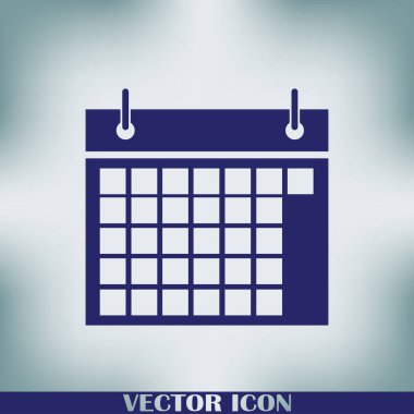 Takvim izole düz Web telefon simgesini