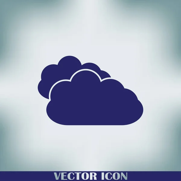 Duas Nuvens Imagem Vetorial Ser Usada Aplicações Web —  Vetores de Stock