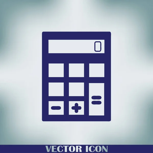 Calculator Icoon Vector Illustratie Plat Ontwerp Stijl — Stockvector