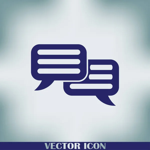 Chat Teken Vector Pictogram — Stockvector