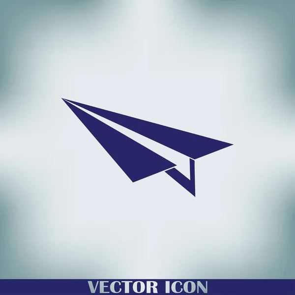Flugzeug Vektor Websymbol — Stockvektor