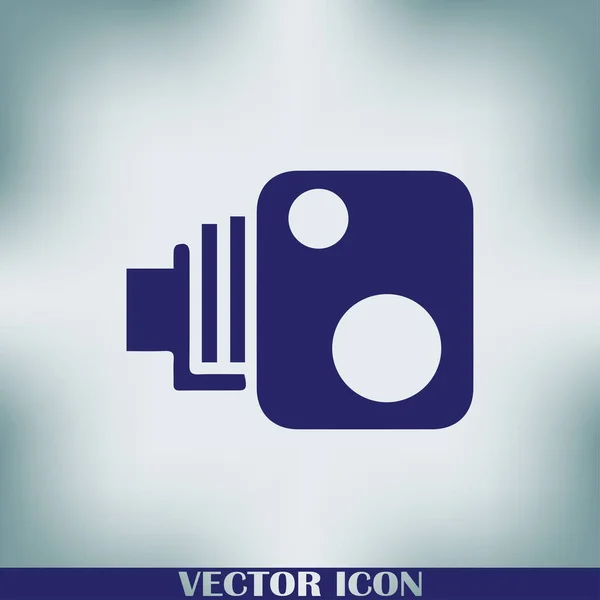 Ícone Vetor Web Camcorder — Vetor de Stock