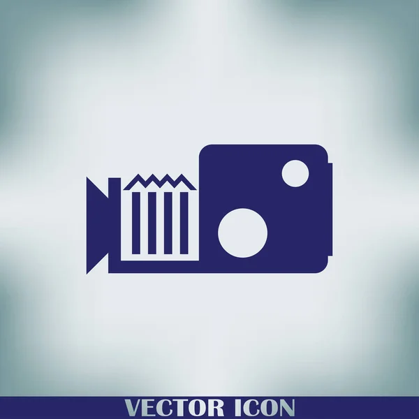 Video Kamera Web Vektör Simgesi — Stok Vektör