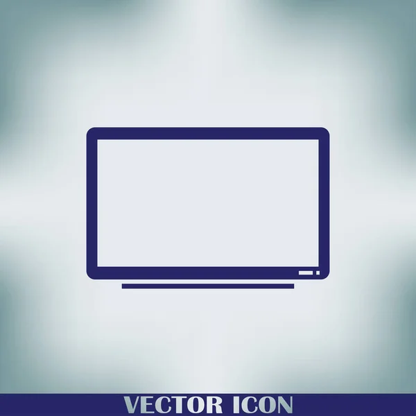 Icono Televisión Estilo Plano Moda Símbolo Televisión Para Diseño Sitio — Vector de stock