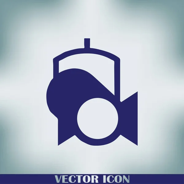 Ikon Web Spotlight Vektor - Stok Vektor