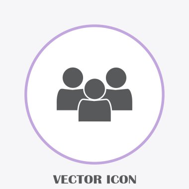 Grup insanlar vektör simgesi