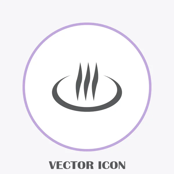 Füst Gőz Vector Icon Illusztráció — Stock Vector