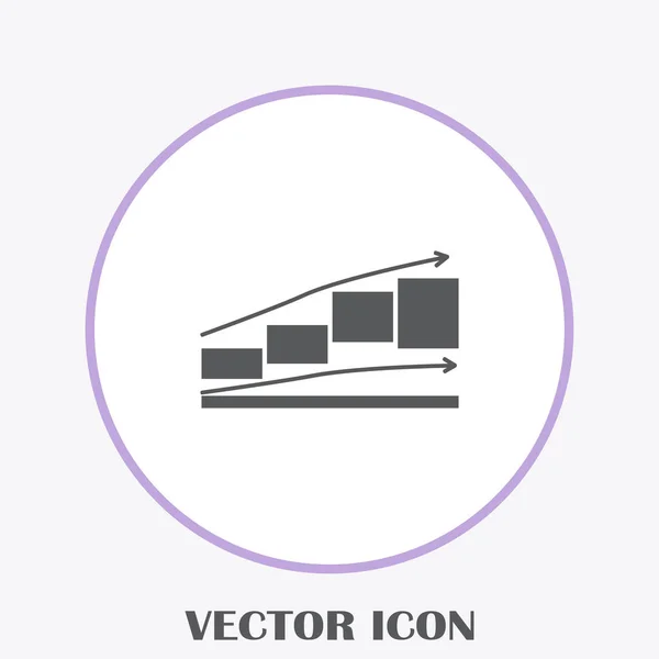 Graphik Symbol Trendigen Flachen Stil Diagrammleiste Symbol Für Ihre Website — Stockvektor