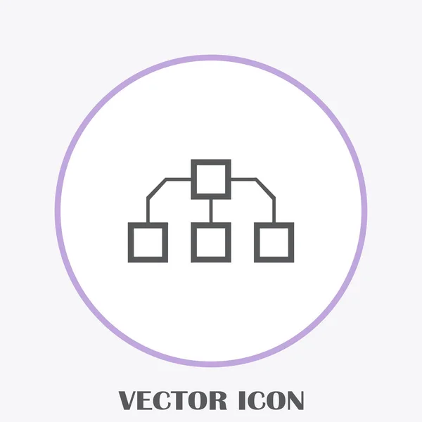 Flussdiagramm Icon Vektor — Stockvektor