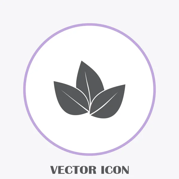 Leaf Icon Vector Illustration — Stock Vector