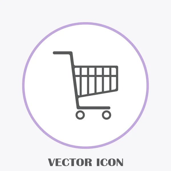 Ícone Cesta Compras Ilustração Vetorial — Vetor de Stock